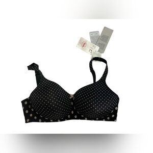 Anita NWT Paris Bra Black/Nude Polka Dot Soft Shell Size 34C